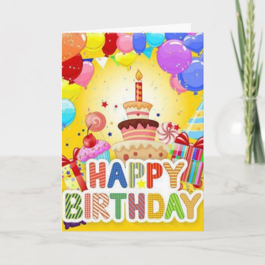 Nieuw toegevoegd Birthday Kaart (Voorkant)