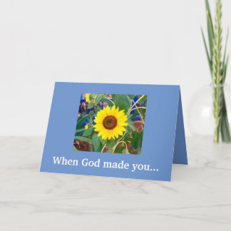 Nieuw toen God jou gemaakt heeft Happy Birthday Ka Kaart