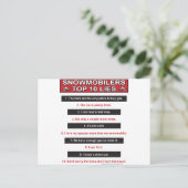 Nieuw-top-10-leugens-groot-rood Briefkaart (Staand voorkant)
