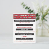 Nieuw-top-10-leugens-groot-rood Briefkaart (Staand voorkant)