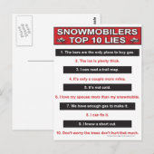 Nieuw-top-10-leugens-groot-rood Briefkaart (Voorkant / Achterkant)