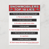 Nieuw-top-10-leugens-groot-rood Briefkaart (Voorkant)