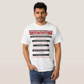 Nieuw-top-10-leugens-groot-rood T-shirt (Voorkant volledig)