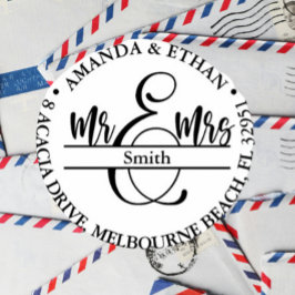 Nieuw Trouwadres Zelfinktende Stempel