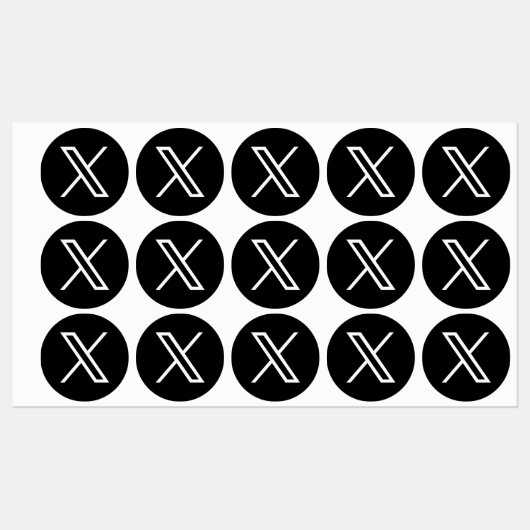 Nieuw Twitter-pictogram Labels (Vel)