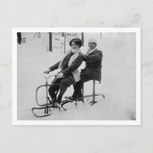 Nieuw type Sled Briefkaart (Voorkant)