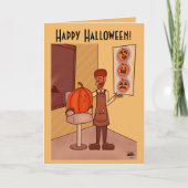 Nieuw uiterlijk Halloween gevouwen Wenskaart Kaart (Voorkant)