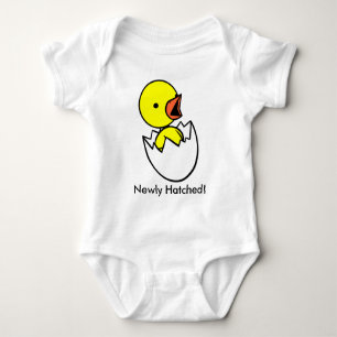 "Nieuw uitgebroed" Schattigee kip & ei Baby Shirt