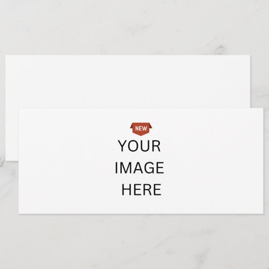 NIEUW! Uitnodiging - 10 x 23,5 cm - op maat (Voorkant / Achterkant)