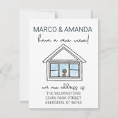 Nieuw Uitzicht venster We zijn verhuisd Aankondiging (Voorkant)