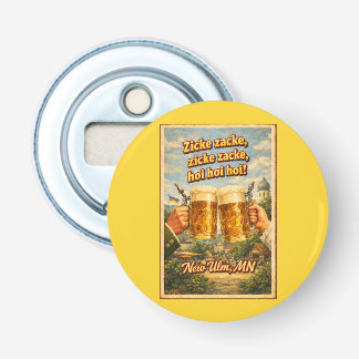 Nieuw Ulm MN Duitse Bier Oktoberfest Flesopener Button Flesopener