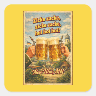 Nieuw Ulm MN Duitse Bier Oktoberfest Stickers