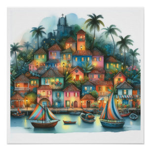 NIEUW Uniek HAÏTI, Aruba, Antigua Perfect Poster