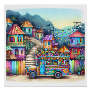 NIEUW Uniek HAÏTI, Aruba, Antigua Perfect Poster