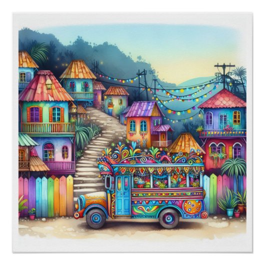 NIEUW Uniek HAÏTI, Aruba, Antigua Perfect Poster (Voorkant)