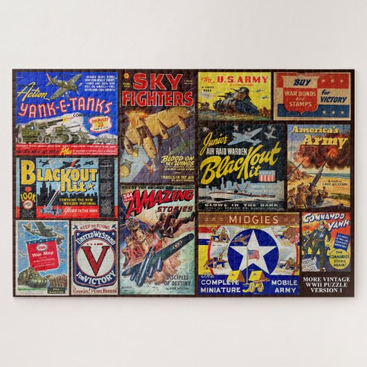 NIEUW! US WW2 HOMEFRONT JIGSAW PUZZLE LEGPUZZEL (Horizontaal)