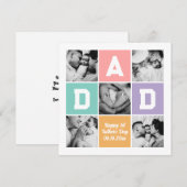 Nieuw Vaderdag familiefraster Feestdagenkaart (Voorkant / Achterkant)