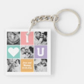 Nieuw Vaderdag familiefraster Sleutelhanger (Achterkant)