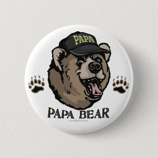 Nieuw Vaderdag Papa Beer Ronde Button 5,7 Cm