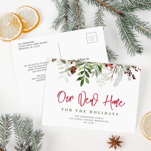 Nieuw vakantiemanuscript het van het nieuwe vakant briefkaart