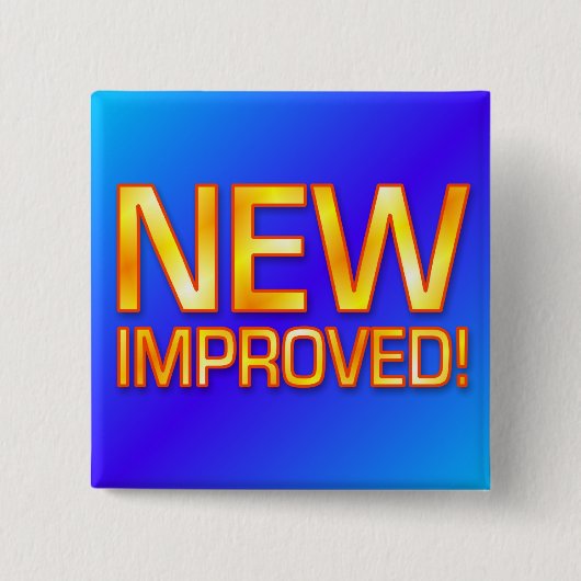 Nieuw verbeterd vierkante button 5,1 cm (Voorkant)