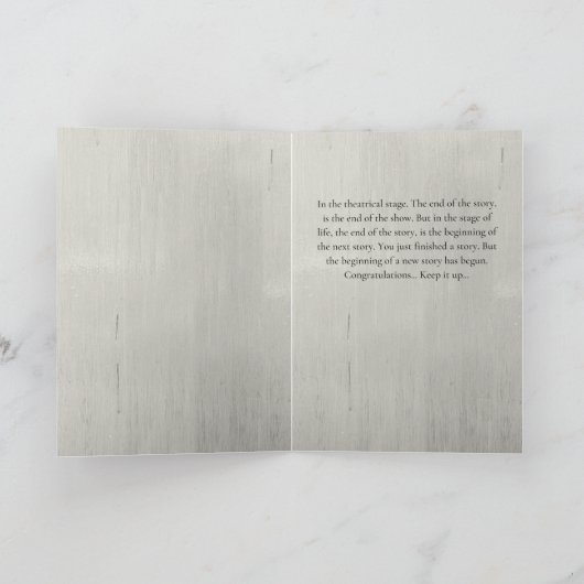 Nieuw verhaal, Afstuderen kaart (Binnen)