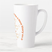 Nieuw verhaal in het leven inspirerend quote latte mok (Rechts)