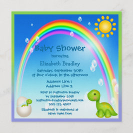 Nieuw verhitte Baby shower voor regenboogregenboog Kaart