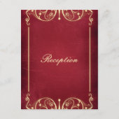 Nieuw Victoriaans: Rood & goudreceptie Informatiekaartje (Achterkant)