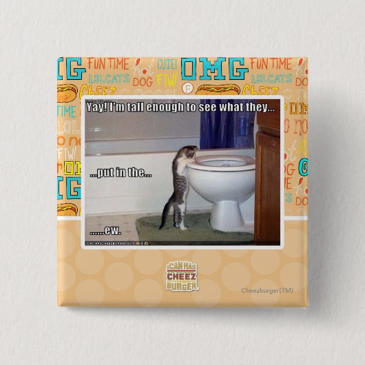 nieuw vierkante button 5,1 cm (Voorkant)