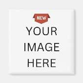 NIEUW! Vierkante magneet - 2 inch - Aangepast (Voorkant)