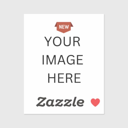 NIEUW! Vinyl Sticker Gloss 2" x 2" - Custom-Cut (Vel)