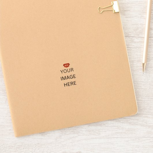 NIEUW! Vinyl Sticker Gloss 2" x 2" - Custom-Cut (Notitieboek)