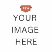 NIEUW! Vinyl Sticker Gloss 2" x 2" - Custom-Cut (Voorkant)