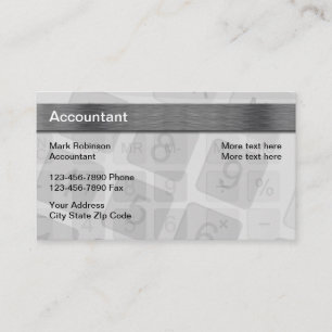 Nieuw Visitekaartje Accountant
