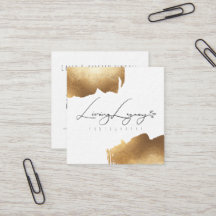 NIEUW VISITEKAARTJE | Minimalistisch goudpenseel