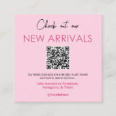 Nieuw Visitekaartje QR-code Informatiekaartje (Voorkant)