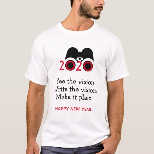 NIEUW VISUM 2020 Gepersonaliseerd T-shirt (Voorkant)