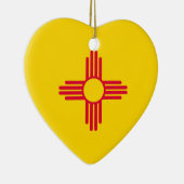 Nieuw vlaggenontwerp voor Mexico-staat Keramisch Ornament (Rechts)