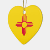 Nieuw vlaggenontwerp voor Mexico-staat Keramisch Ornament (Links)