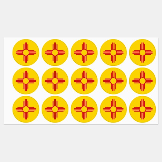 Nieuw vlaggenontwerp voor Mexico-staat Labels (Vel)