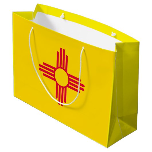 Nieuw vlaggenontwerp voor Mexico-staat Large Cadeautasje (Achterkant Gekanteld)