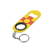 Nieuw vlaggenontwerp voor Mexico-staat Mini Flessenopener (Achterkant Gekanteld)