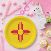 Nieuw vlaggenontwerp voor Mexico-staat Papieren Bordje (Feest)
