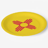 Nieuw vlaggenontwerp voor Mexico-staat Papieren Bordje (Gekanteld)