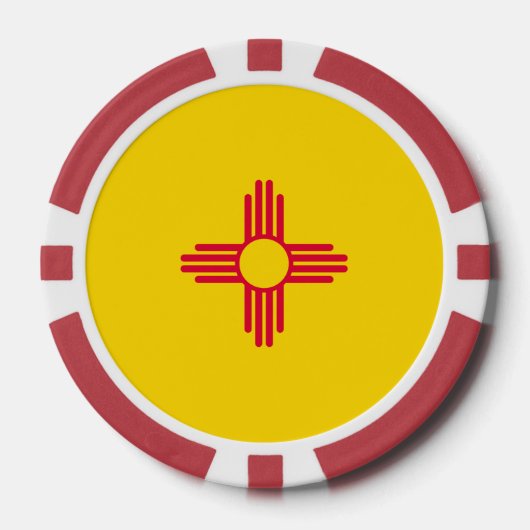 Nieuw vlaggenontwerp voor Mexico-staat Pokerchips (Voorkant)