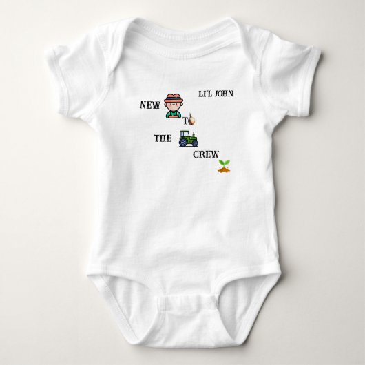 "Nieuw voor de Crew" Farming  Romper (Voorkant)