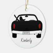 Nieuw Vrouw voor stuurprogramma aangepast Keramisch Ornament (Links)