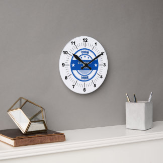 NIEUW! Wandklok, 8" Ronde Acryl Klok