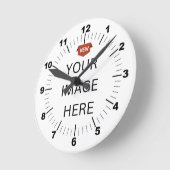 NIEUW! Wandklok, 8" Ronde Acryl Ronde Klok (Hoek)